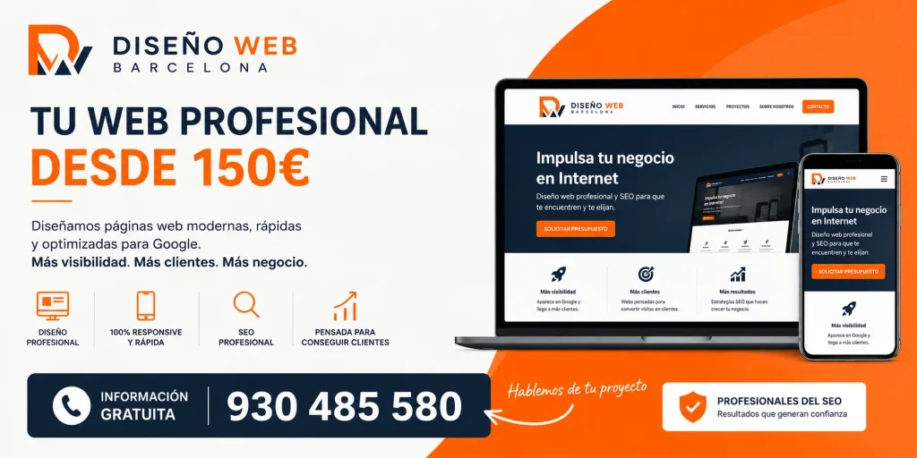 Diseño web profesional y económico